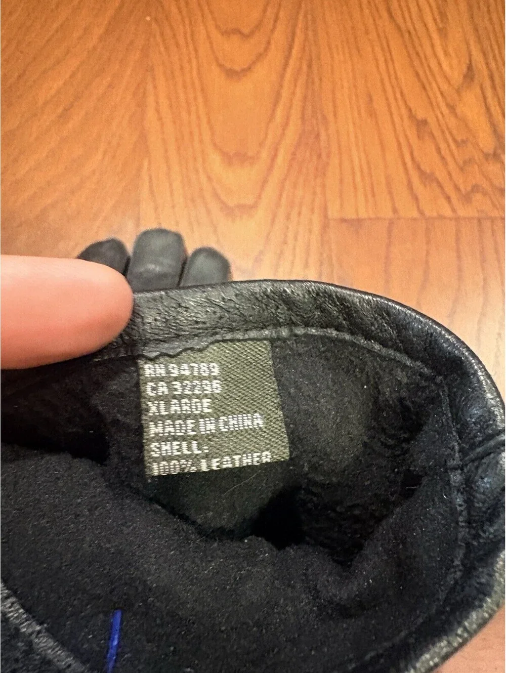 Thinsulate Black Leather Lined Winter Gloves 40 gram Womens Size XLarge